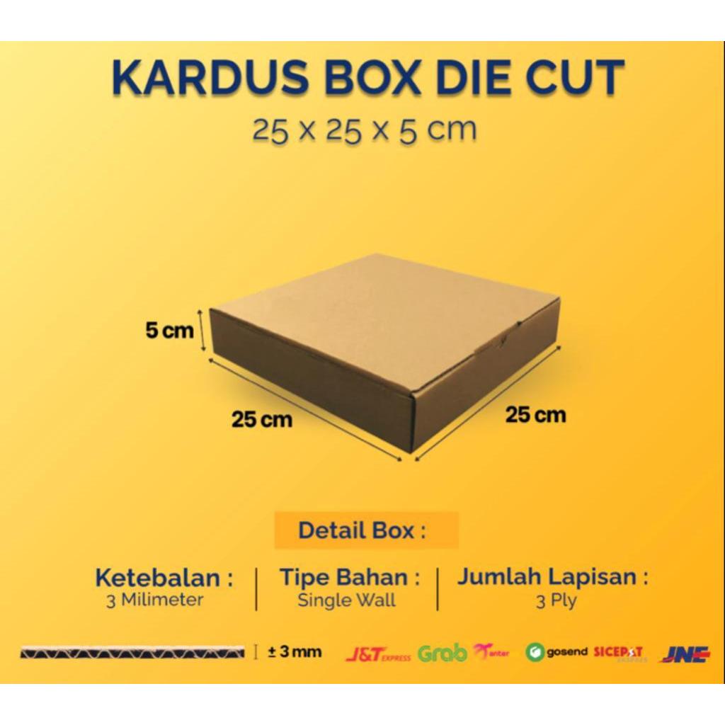 

Karton Box Die Cut 25x25x5cm