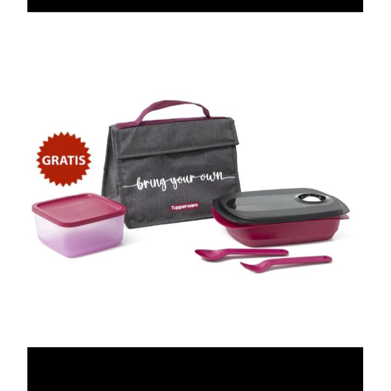 byo tupperware / paket tempat makan set tupperware