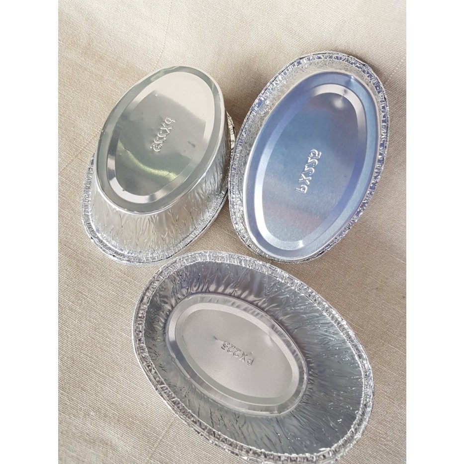 wadah cup almunium foil oval brownies macaroni schotel panggang kukus oven