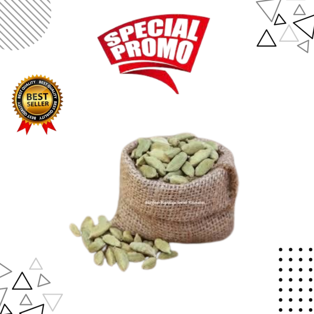 

Super Premium Kapulaga Hijau Premium CARDEX Kapulaga 100 Gr | Whole Green Cardamom Import