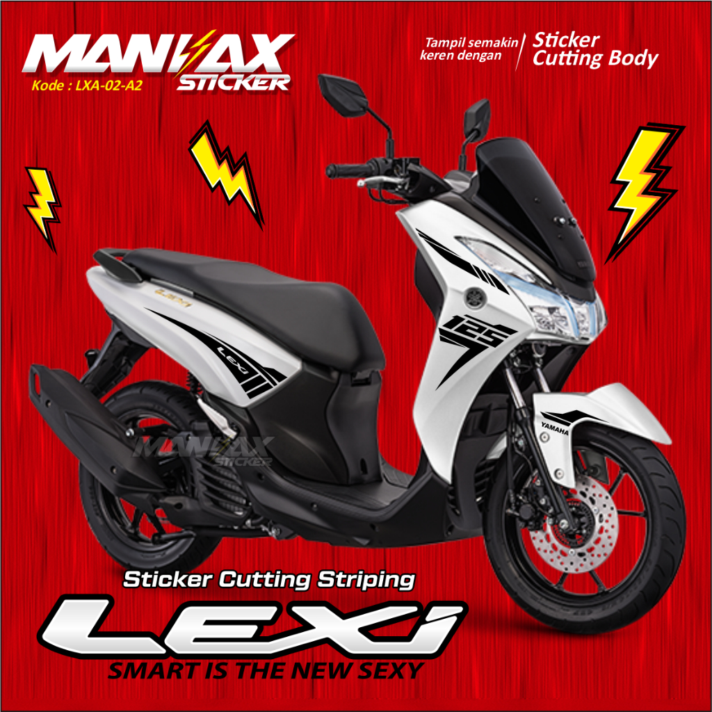 Stiker Cutting LEXI - Cutting Sticker Yamaha LEXI - Striping LEXI - Sticker Motor - Aksesoris Lexi