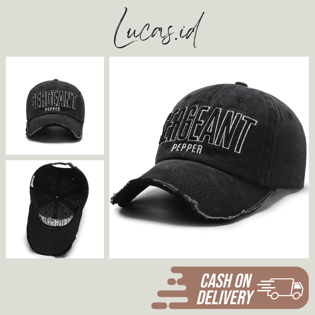 Topi Cap Fashion Model Jeans Sobek SERGEANT (TOP060)