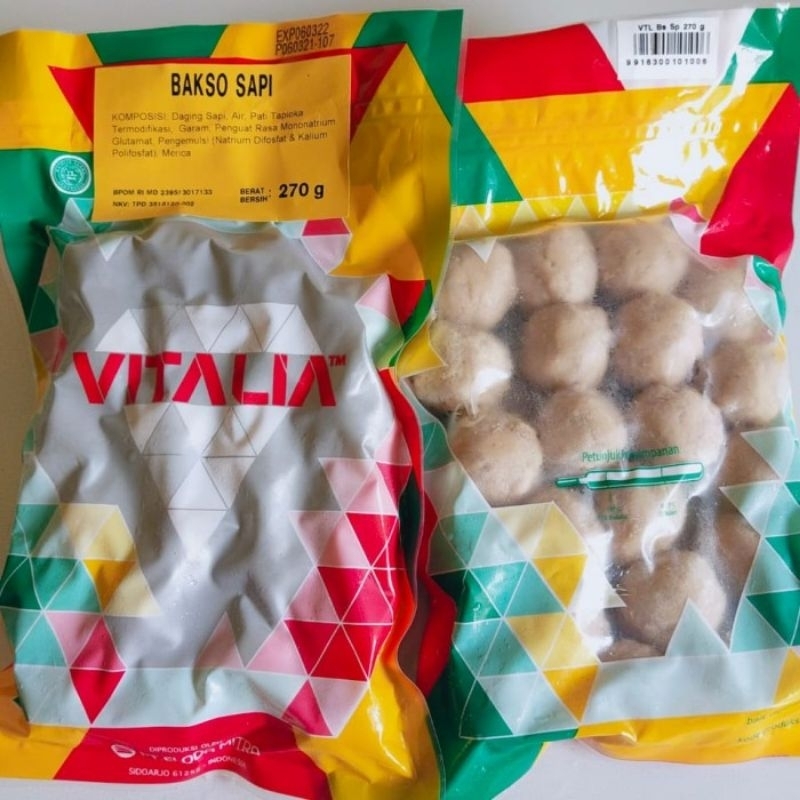 

Vitalia Bakso Sapi | Berat Bersih 270gr