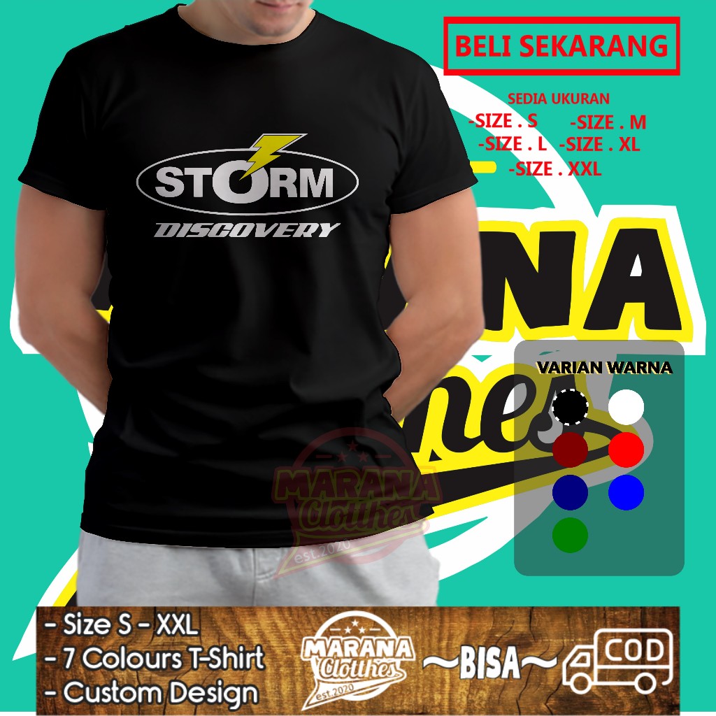 Kaos Mancing Joran-Storm-Discovery Logo Baju Distro