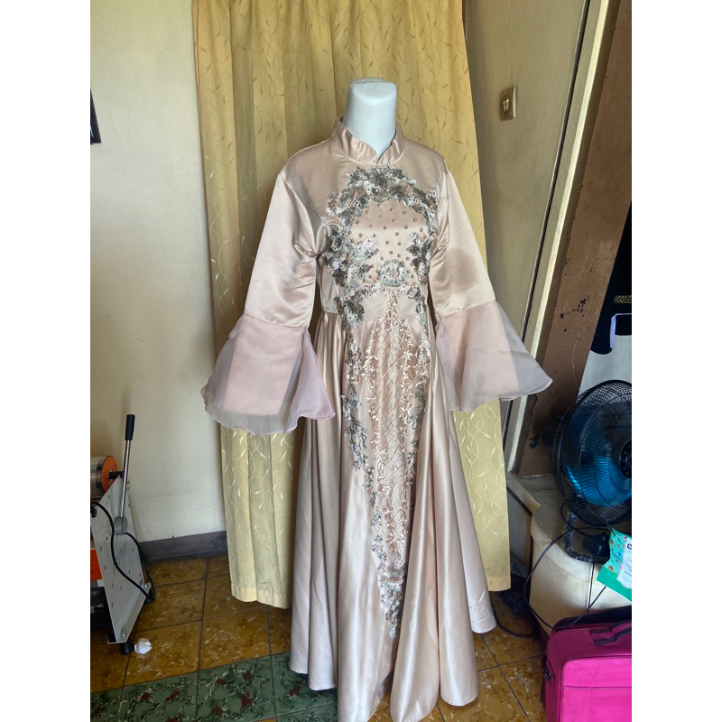 gaun muslim mocca preloved