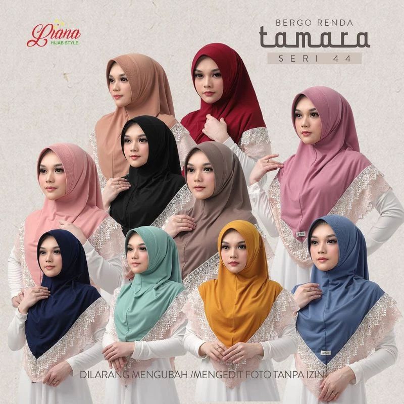Hijab renda Tamara seri 44 ory liana
