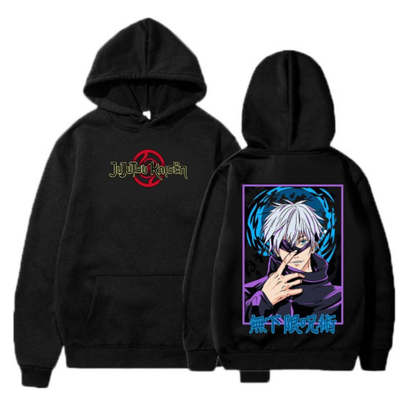 Jaket Hoodie Anak Laki Laki Perempuan Fashion Anime / Jaket Hoodie Distro Jujutsu Kaisen Gojo Satoru