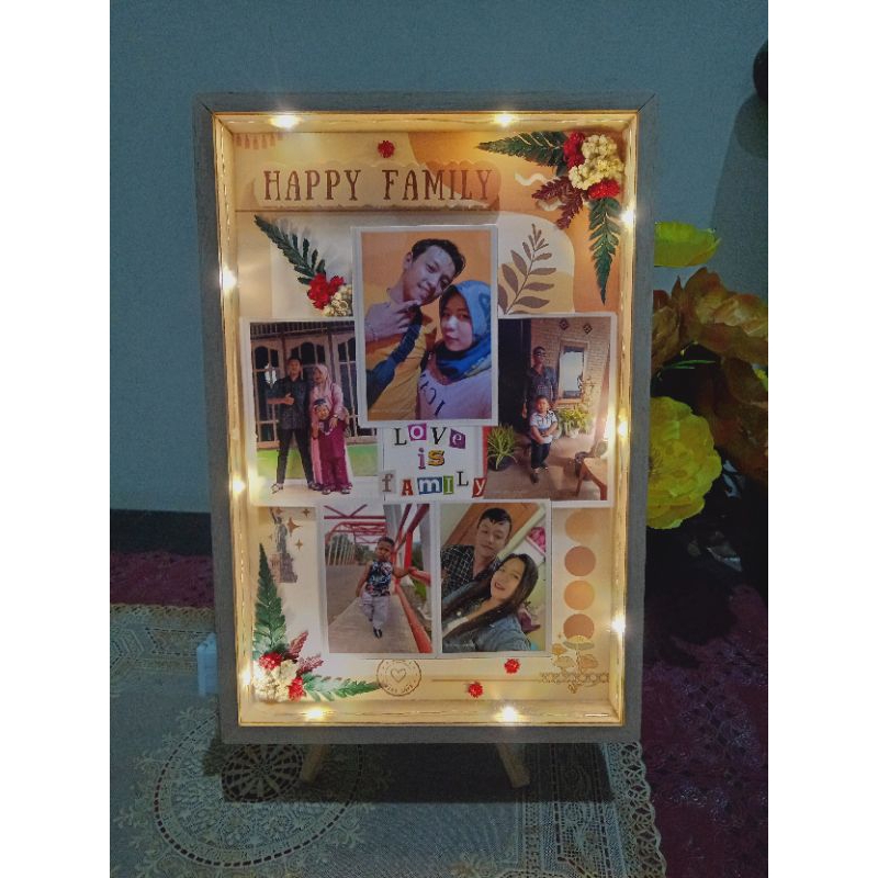 Frame Akrilik Frame Kayu 3D Custom 20x30 Kado Estetik Awet Murah
