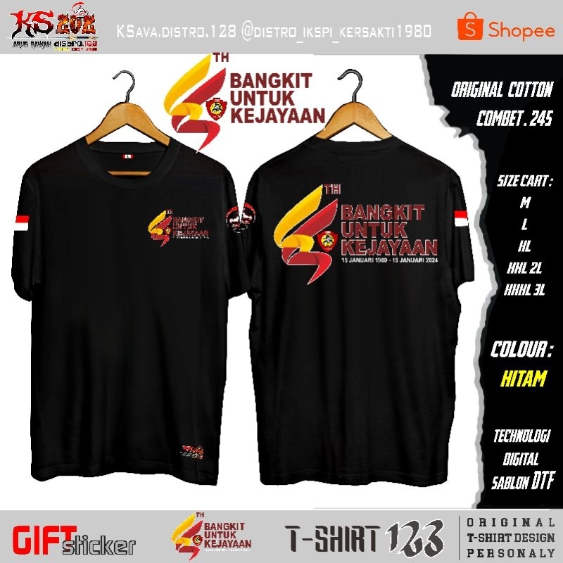KAOS IKSPI T-S 123 HUT IKSPI 44TH (Wajib KTA/Chat Toko)