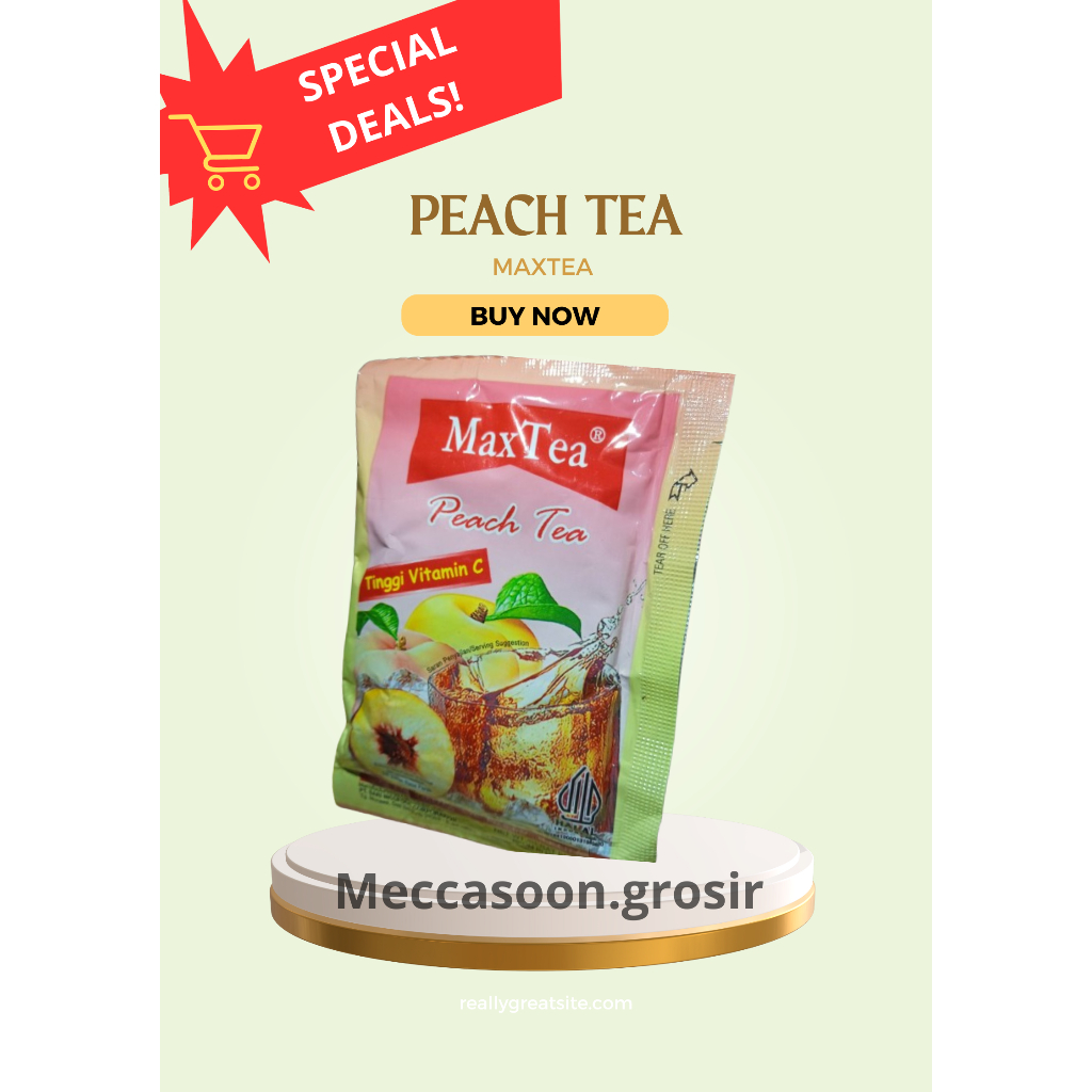 

PEACH TEA- APPLE TEA [Maxtea] [Harga per 10 Sachet]- [Expired panjang:*Cek deskripsi!] -Free bubblewrap & Double protection!