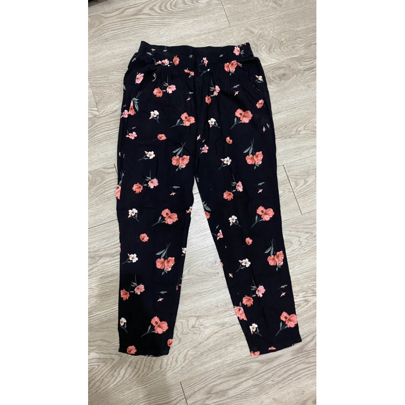 Celana hnm h&m kulot cullote bunga flower branded
