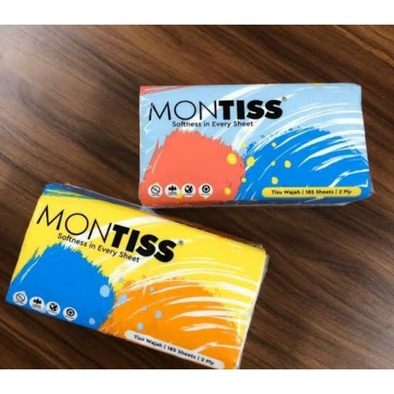 MONTISS Tisu Wajah 150gr 2Play/Tisu Wajah/Tisu Muka/Tisu Makan/Tisu Murah