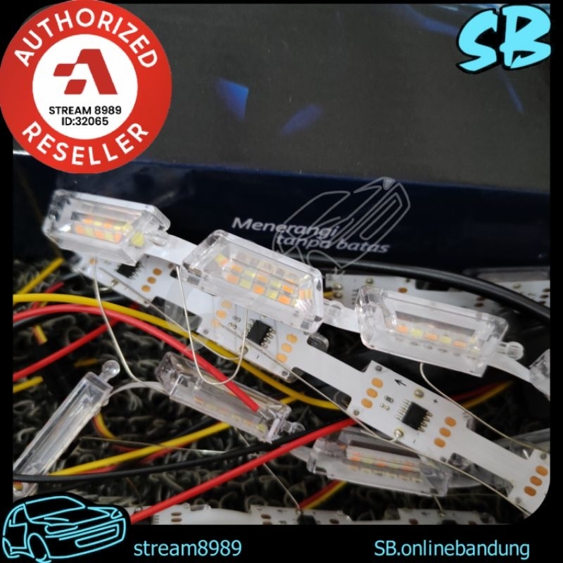 Led DRL Autovision Kometa Running Orange White Crystal Sen Alis