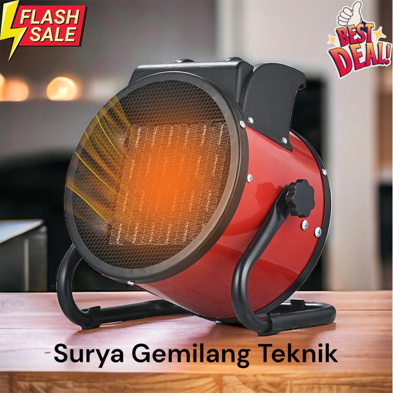 BLOWER HEATER / Pemanas ruangan ekonomis 2000 watt Pemanas ruangan 2Kw / Blower Pemanas Kandang