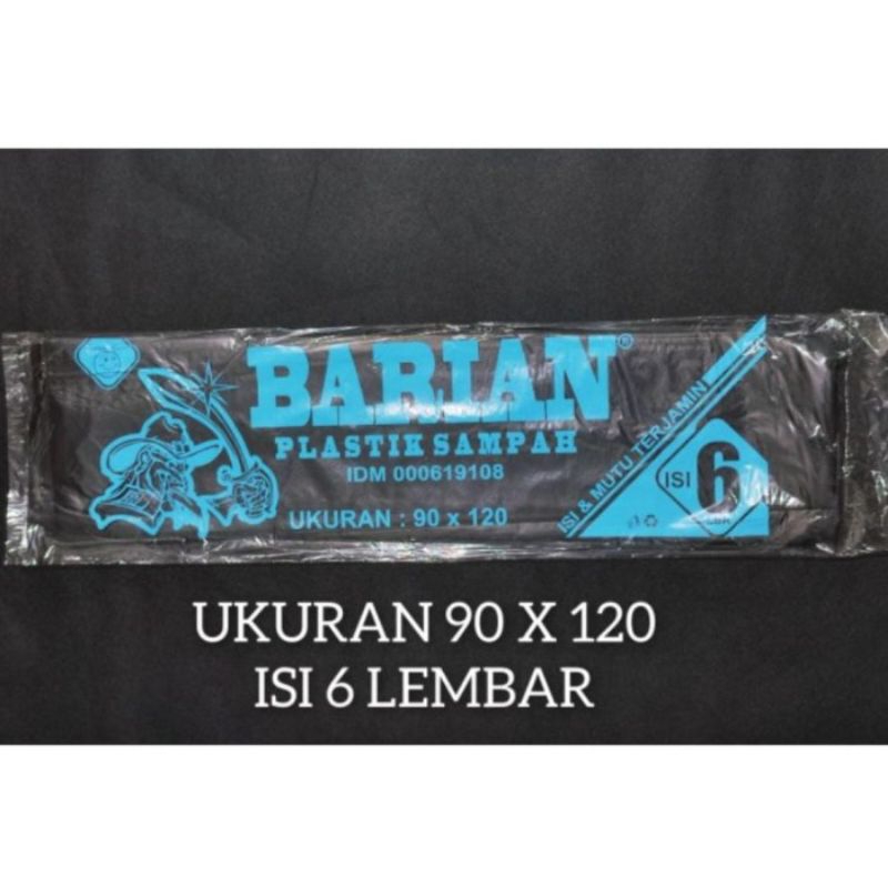 PLASTIK SAMPAH HITAM 90 x 120