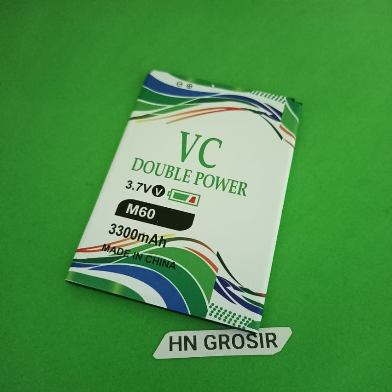 Baterai batre VC Evercoss M60 / M60A double power battery hp