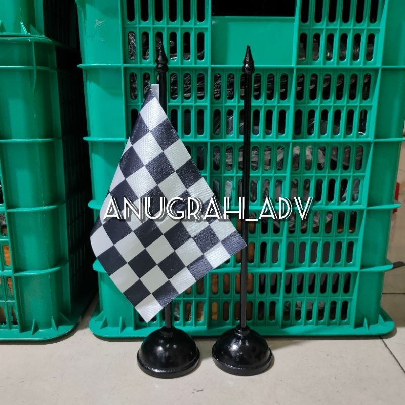 

bendera meja bendera pajangan meja START/FINISH + tiang
