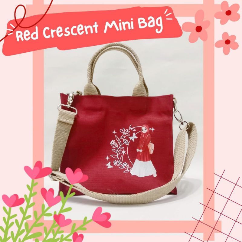 RED CRESCENT MINI BAG