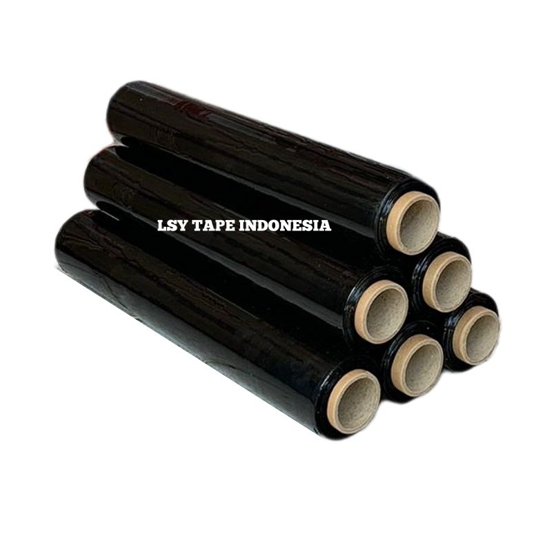 

LSY Plastik Wrapping Hitam Stretch Film 50cm x 300meter x 17mic Full