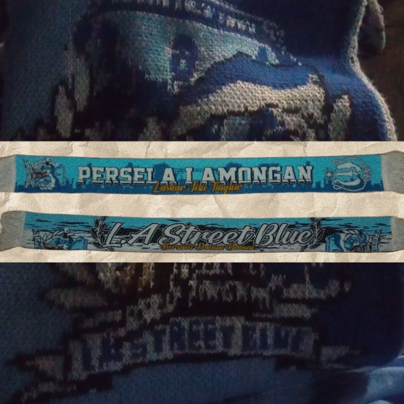 syal/scraf PERSELA LAMONGAN × L.A MANIA STREET BLUE