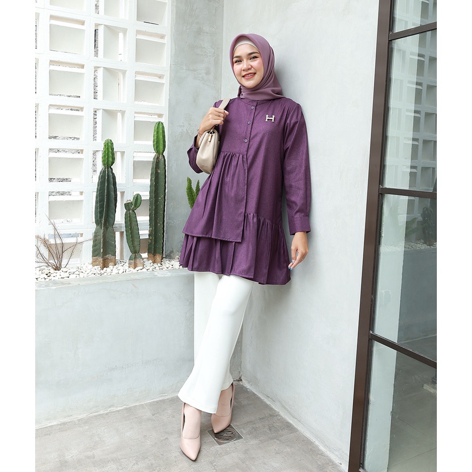 Best seller  LULA Tunik  Pakaiana Wanita Terbaru by Hijab Mamah icis
