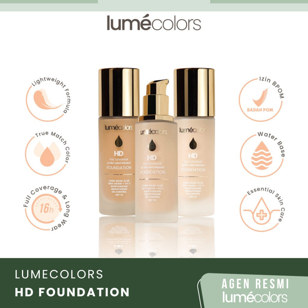 Lumecolors Foundation Full Coverage Ultra Lightweight 30ml | Lunecolors Foundation