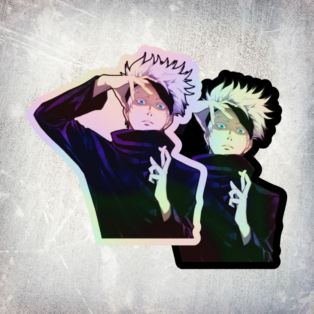

STICKER HOLOGRAM ANIME GOJO SATORU JUJUTSU KAISEN