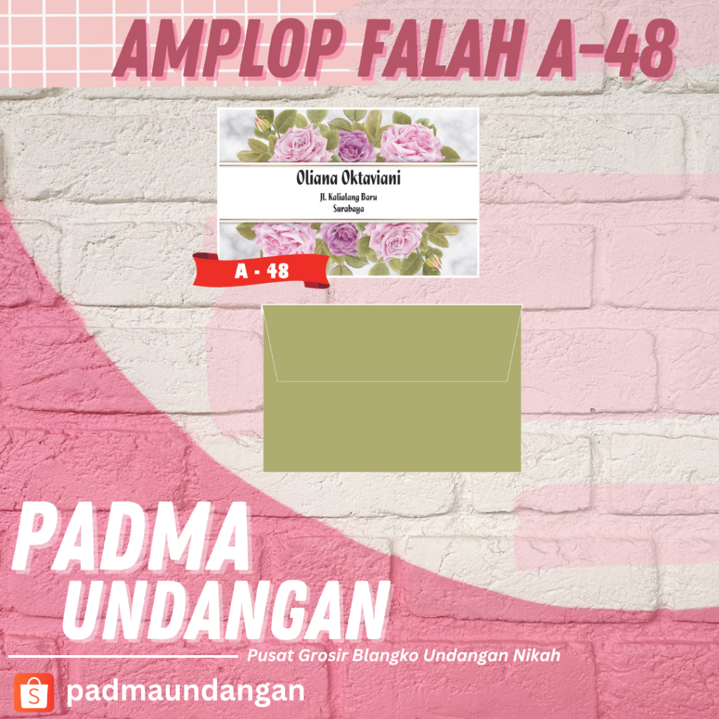 

Amplop Falah A-48 | Pusat Grosir Blangko | PadmaUndangan