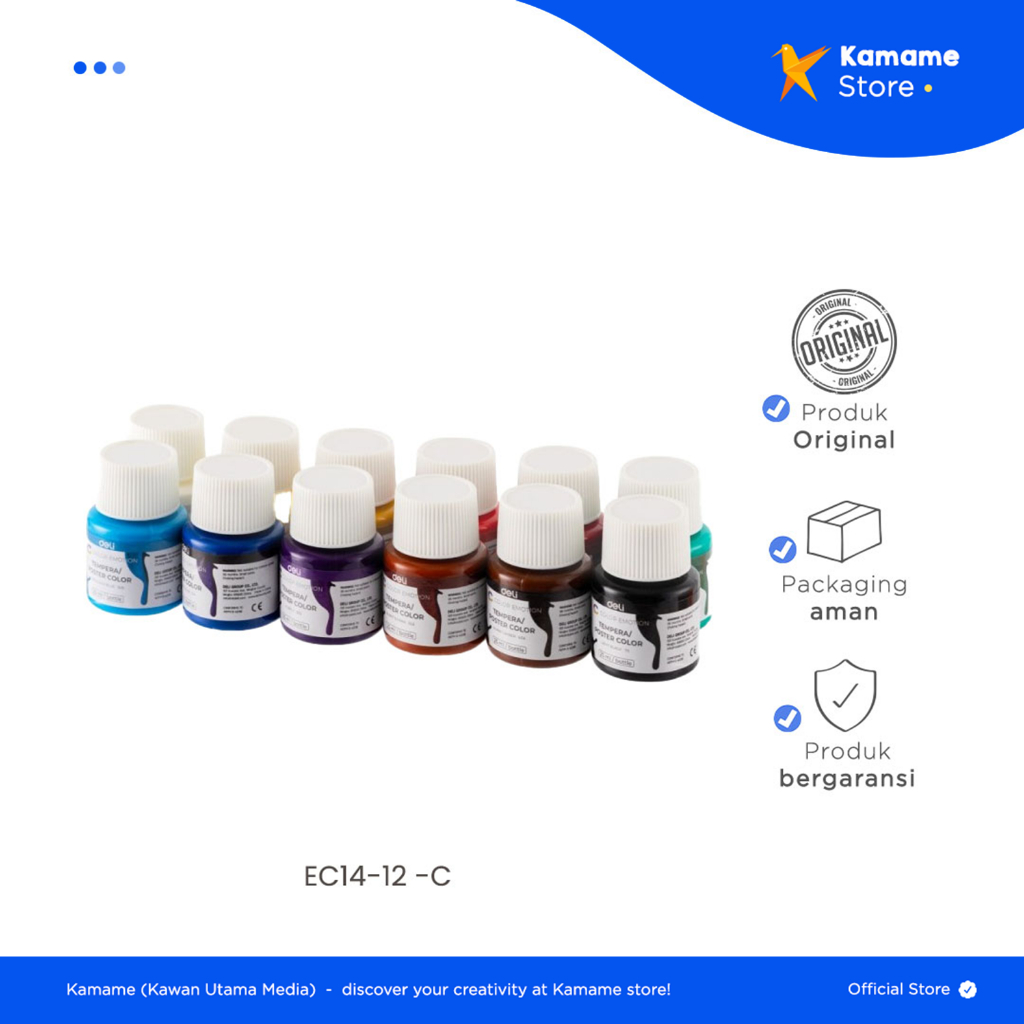 

Deli Gouache - 12 Colors C14-12 - Kamame