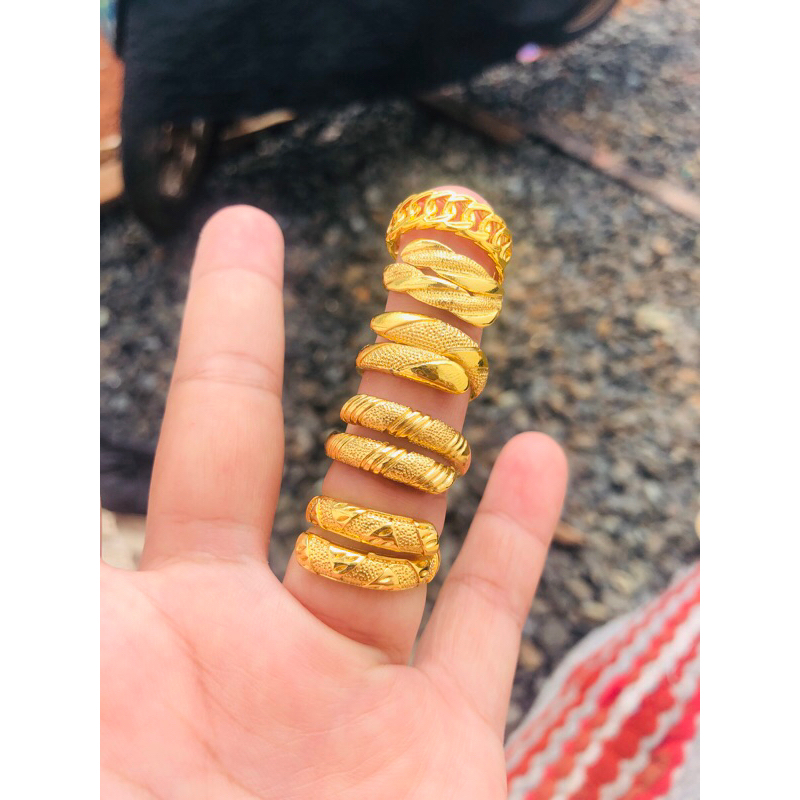 cincin selisih motip emas 99