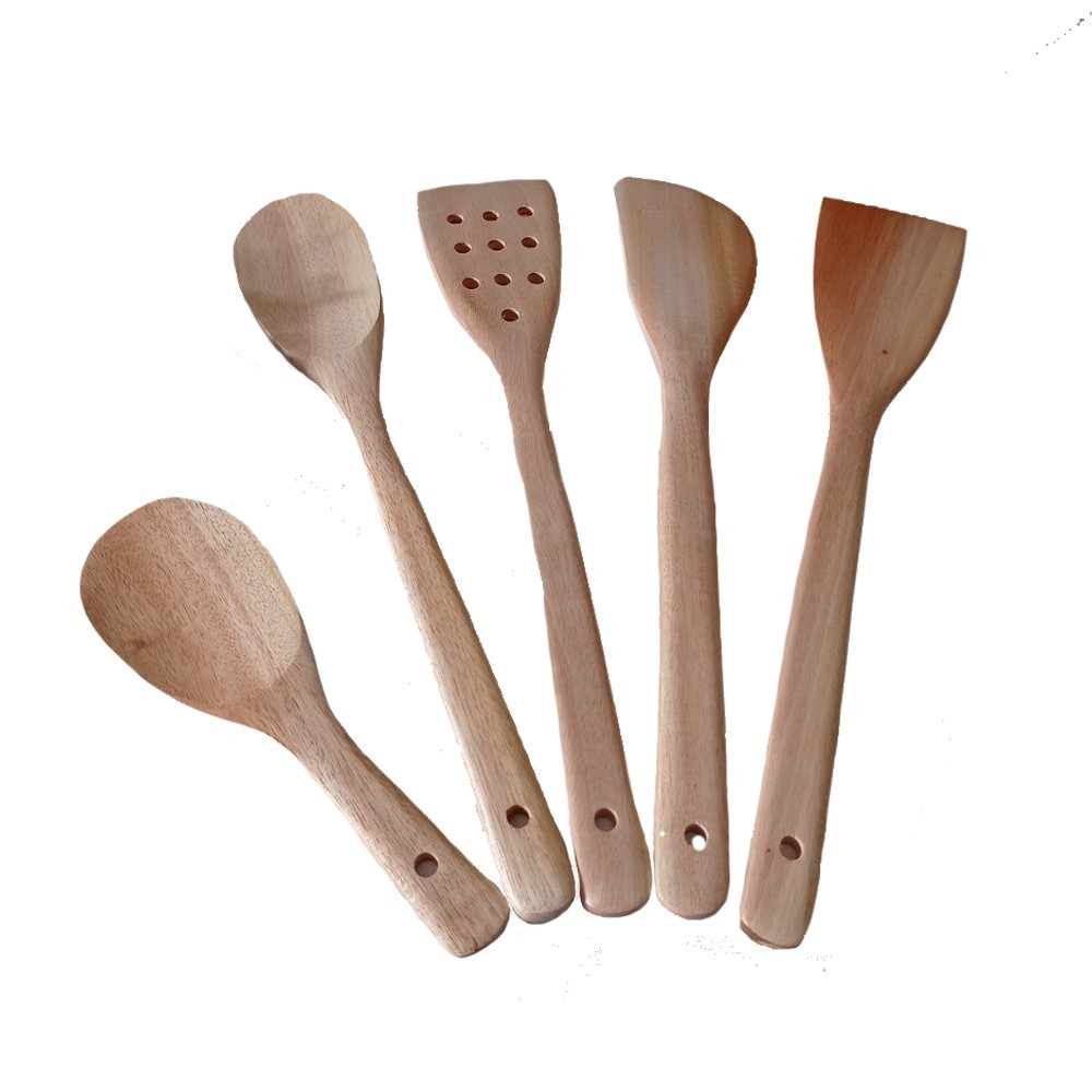 (1 Set 5 Pcs) Spatula Kayu / Sodet / Souvenir Solet/Spatula Kayu