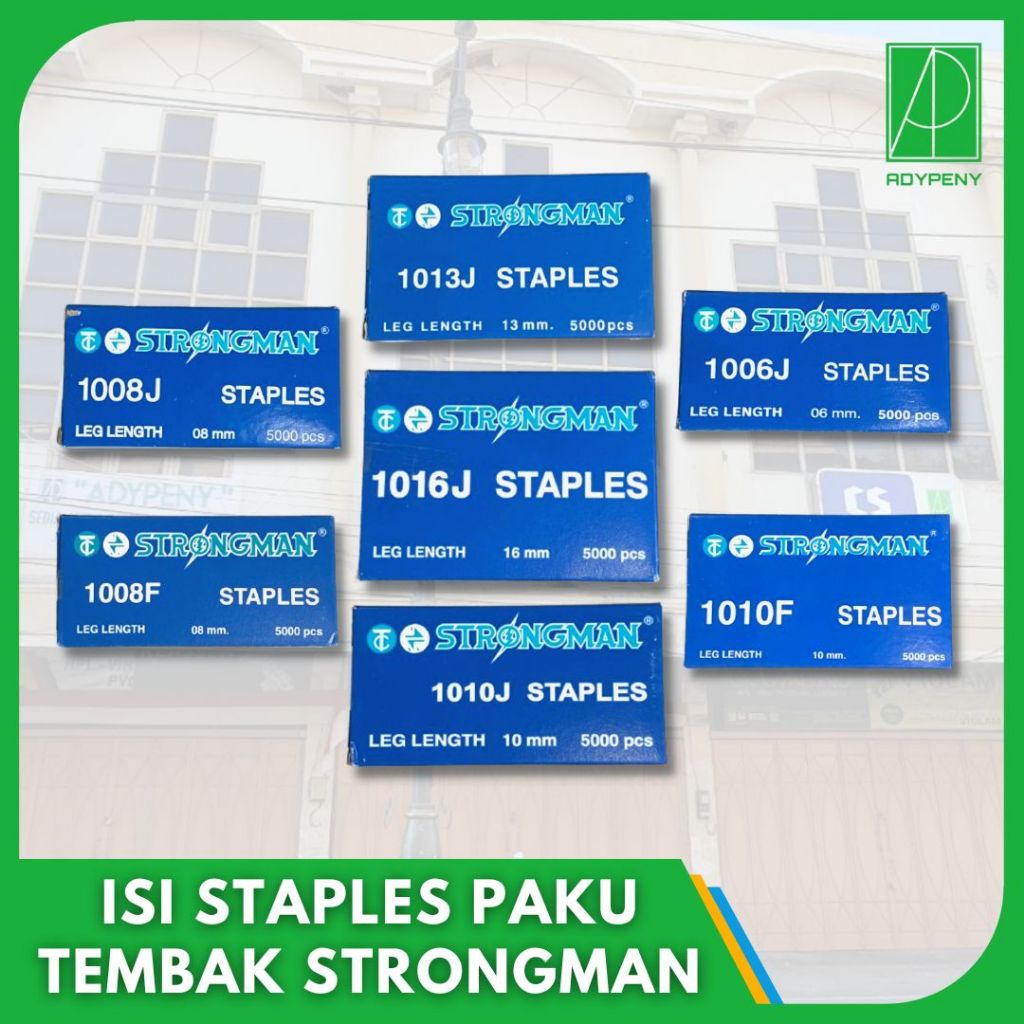 

Isi Refill Staples Paku Tembak Strongman 1016J 1006J 1008J 1010F 1013J 1010J 1008F
