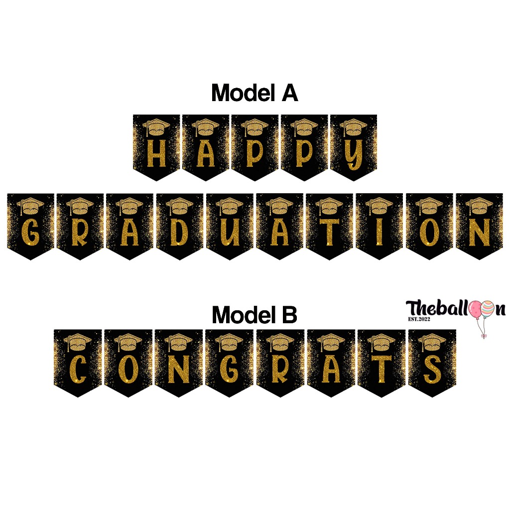 Banner Graduation / Banner Wisuda / Bunting Flag Graduation