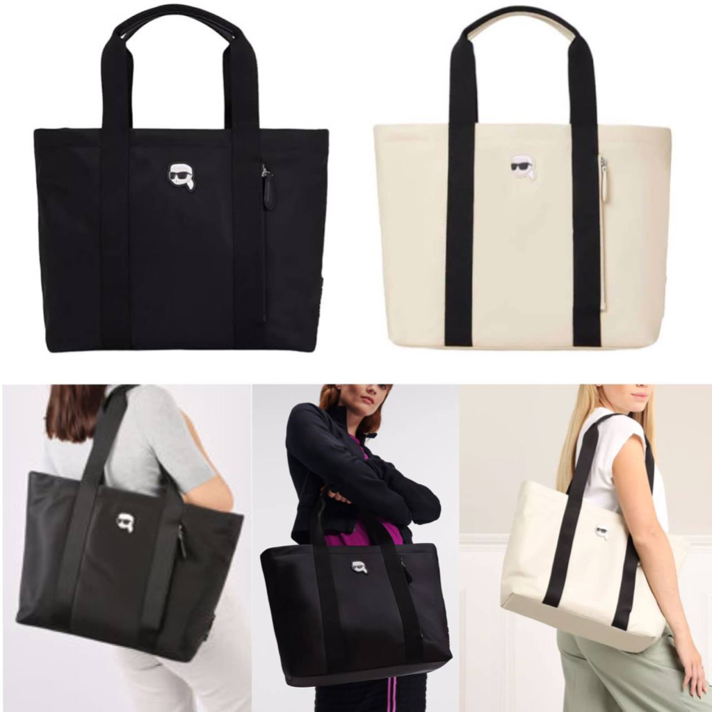 KARL LAGERFELD K/IKONIK NYLON TOTE BAG ORIGINAL