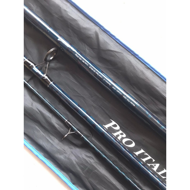 Joran Surf Sambung 3 Ajiking Pro Italy 390 420 450 Carbon Fuji