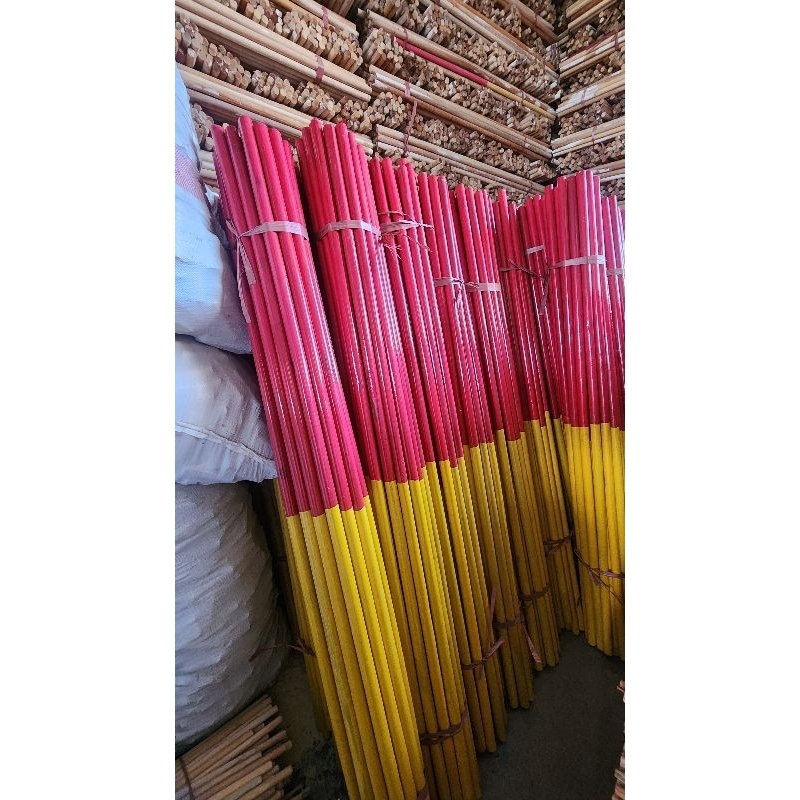 tongkat pramuka/toyak laminasi plastik warna merah kuning dan merah putih