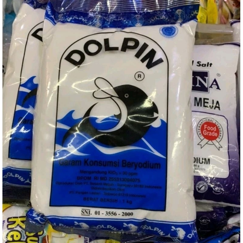 

Garam Dolpin / Dolphin kemasan 1Kg / 1Kg