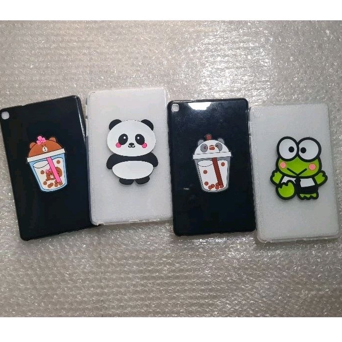 case tab Samsung tab A8 2019 A 8inch with s pen SM-P200 SM-P205 Soft case motif karakter 3d