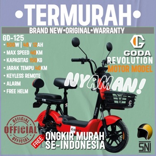 Sepeda Listrik Dewasa Goda 125 Garansi Resmi - GODA OFFICIAL STORE MALANG MITRA EBIKE SEJATI