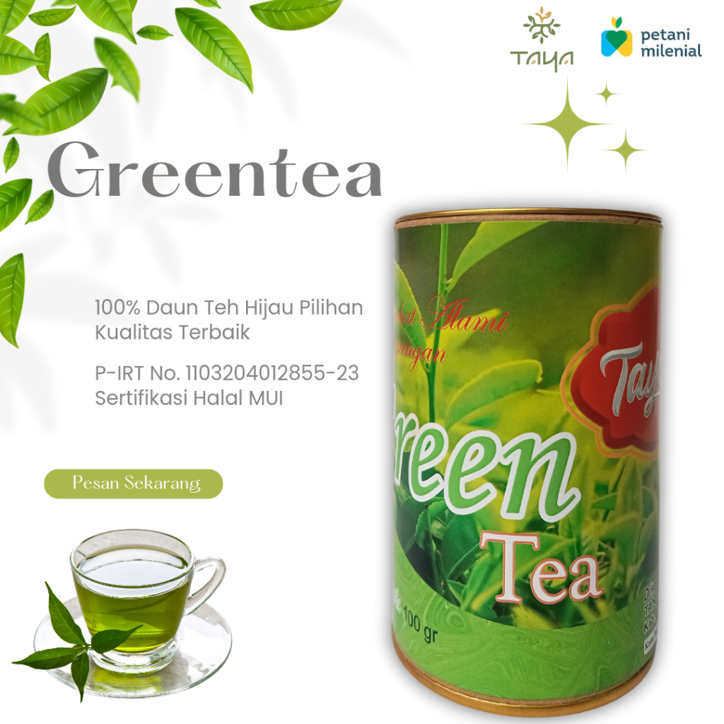 

Taya Tea - Specialty Tea Greentea Teh Hijau Original Peko 100 gram