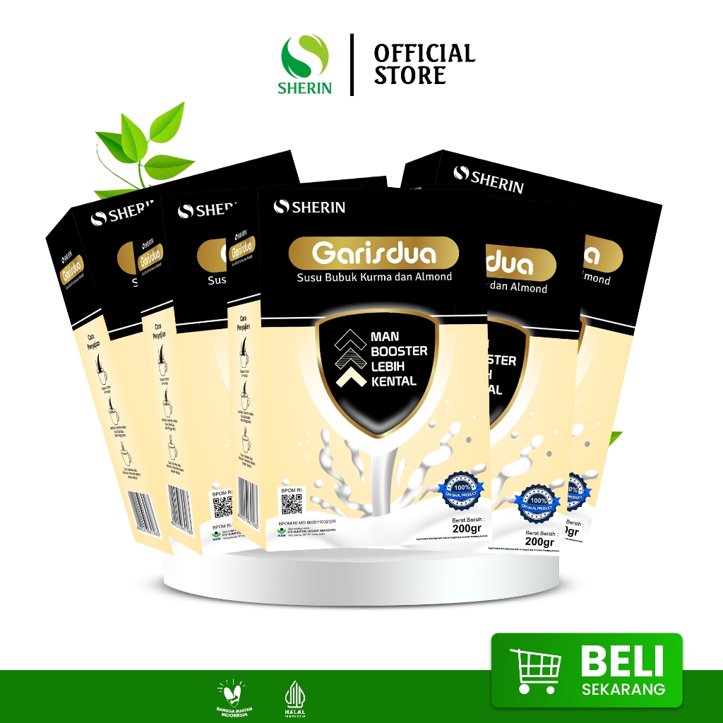 

Susu Garisdua Pria Etawa Premium PROMO BUNDLE SHERIN 5 PCS 200gr
