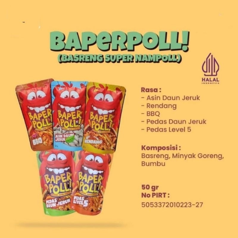 

Basreng BAPER - BASRENG SUPER 50 gram