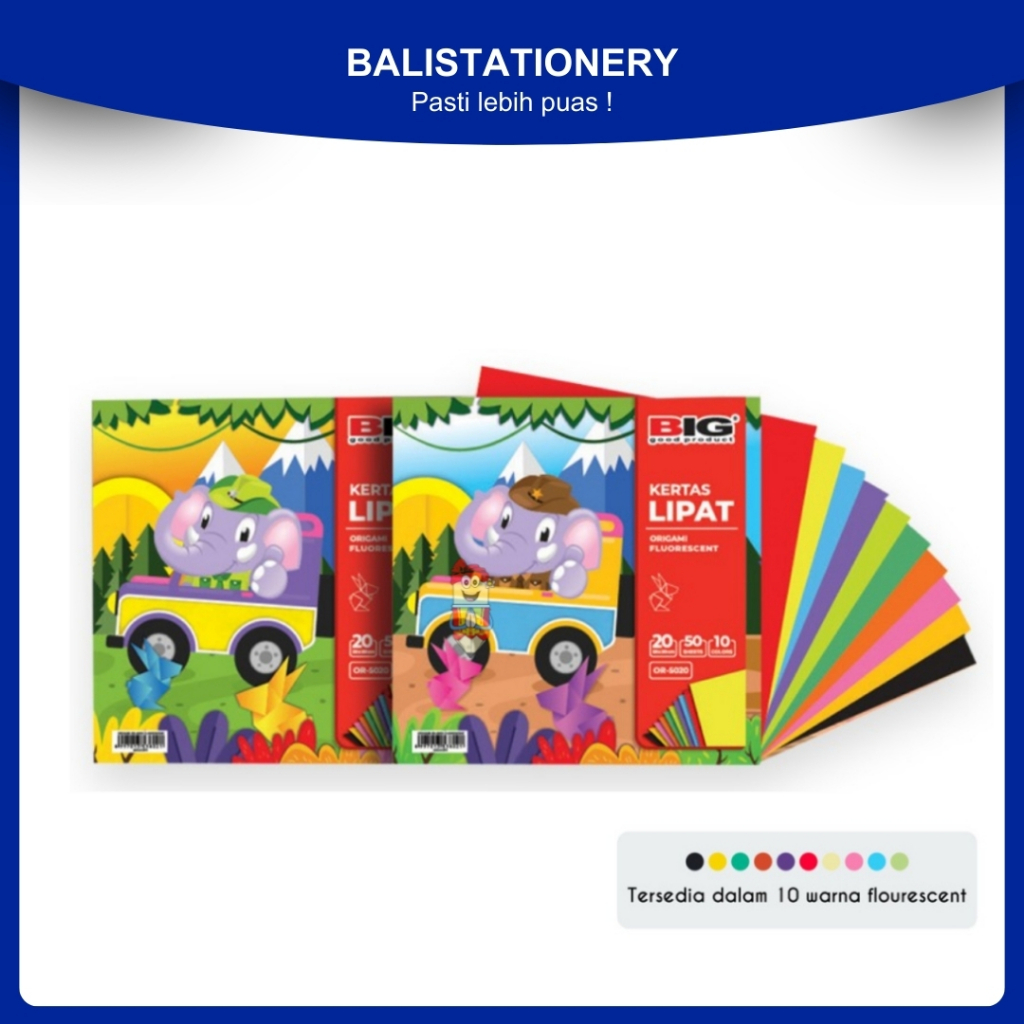 

Kertas melipat BIG / Origami Paper 2 sisi Warna Craft Melipat