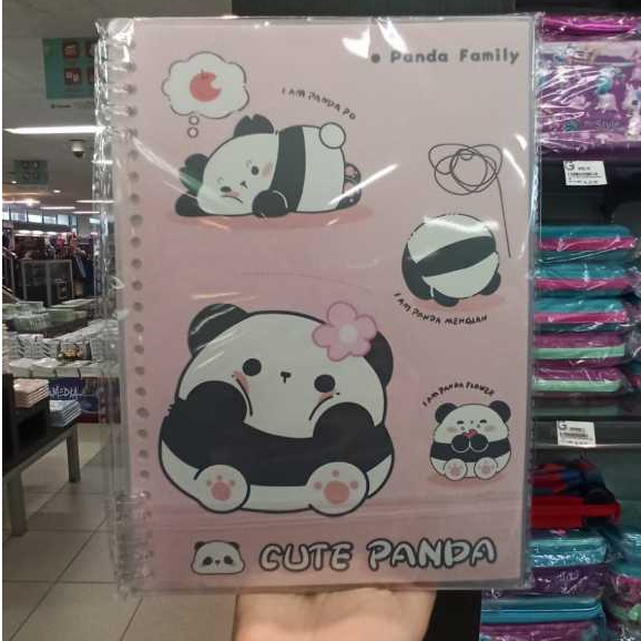 

Gramedia - Kako cute panda 10Ring notebook B5 pink