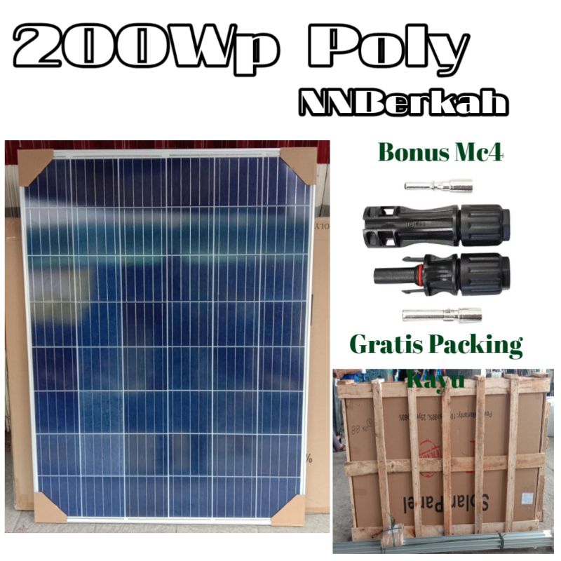 Solar Panel Maysun 200wp Poly Solar Cell Panel Surya