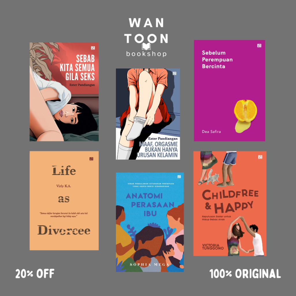 BUKU SERI GENDER EA BOOKS / SEBAB KITA SEMUA GILA S3KS / MAAF ORGASME BUKAN HANYA URUSAN KELAMIN / S