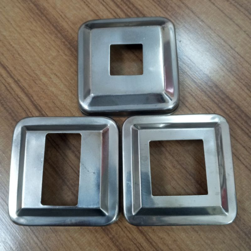 Tutup ring kotak hollow stainless steel (304)