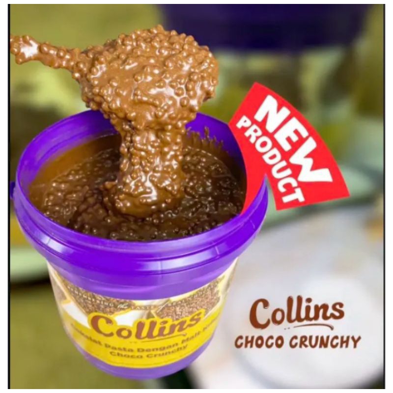 

Collins coklat pasta dengan choco crunchy