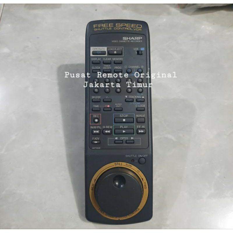 REMOTE REMOT DVD COMPO CASSETE SHARP G0733GE ORIGINAL