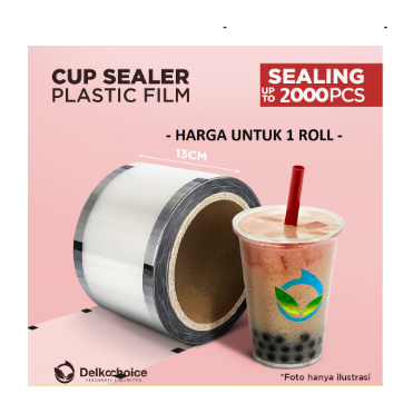 Cup Sealer Plastik Lid Plastik Roll Tutup Gelas Seal